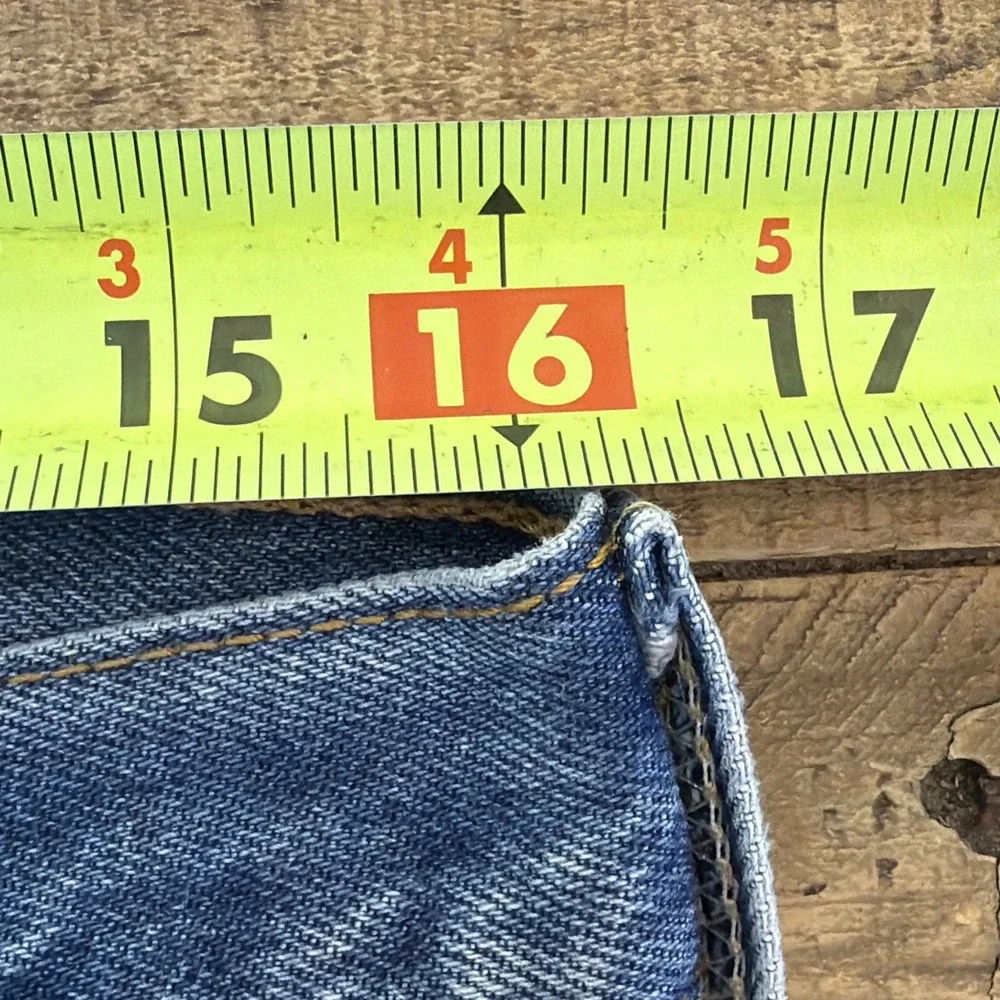 Vintage Levis Jeans 501 Mens 34X32 Blue Denim 2004 Button Fly Straight 32.5X28 - Picture 13 of 16